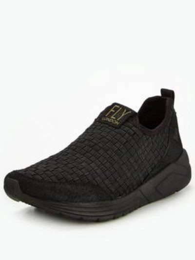 Fly London Fly Sati Slip On Trainer - Black Fly London Fly Sati Slip On Trainer - Black